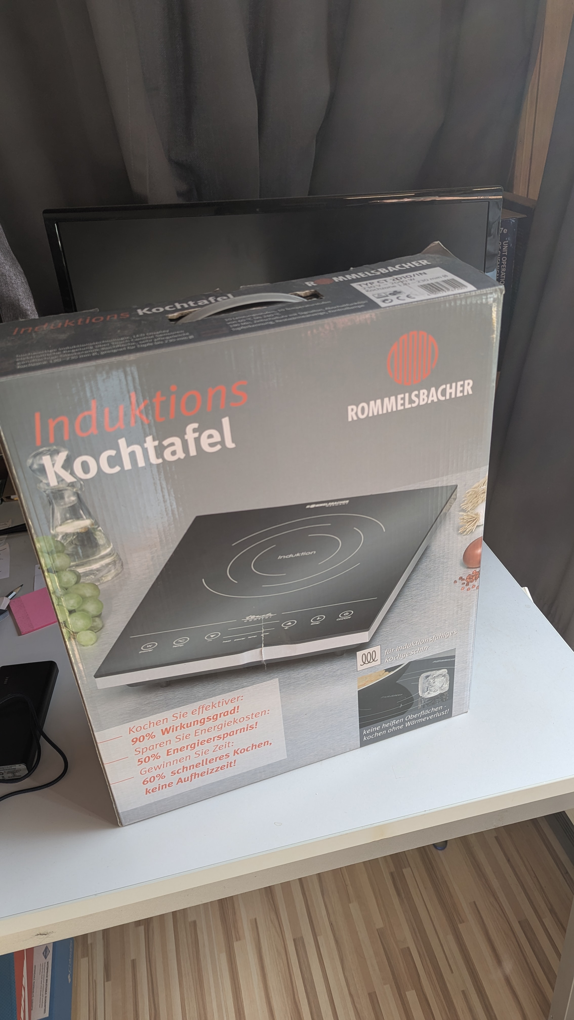 Single induction cooktop (rommelbacher)
